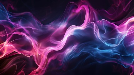 Abstract background of blue and purple smoke.