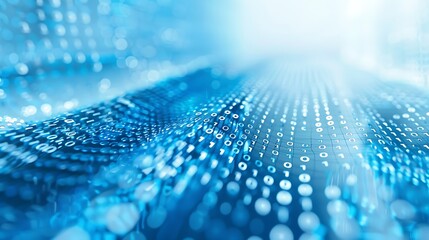 Abstract blue glowing  background with  dots pattern.