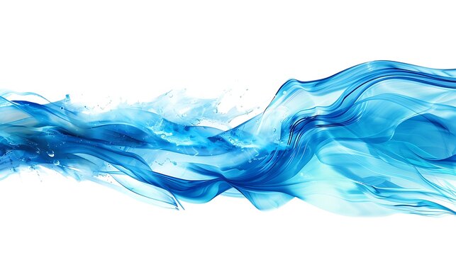 Blue abstract wave.