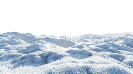 snow field isolated on transparent background	
