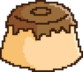 Vector Pudding Pixel Illustration