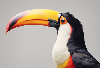 Fototapeta premium Toucans, isolated white background 