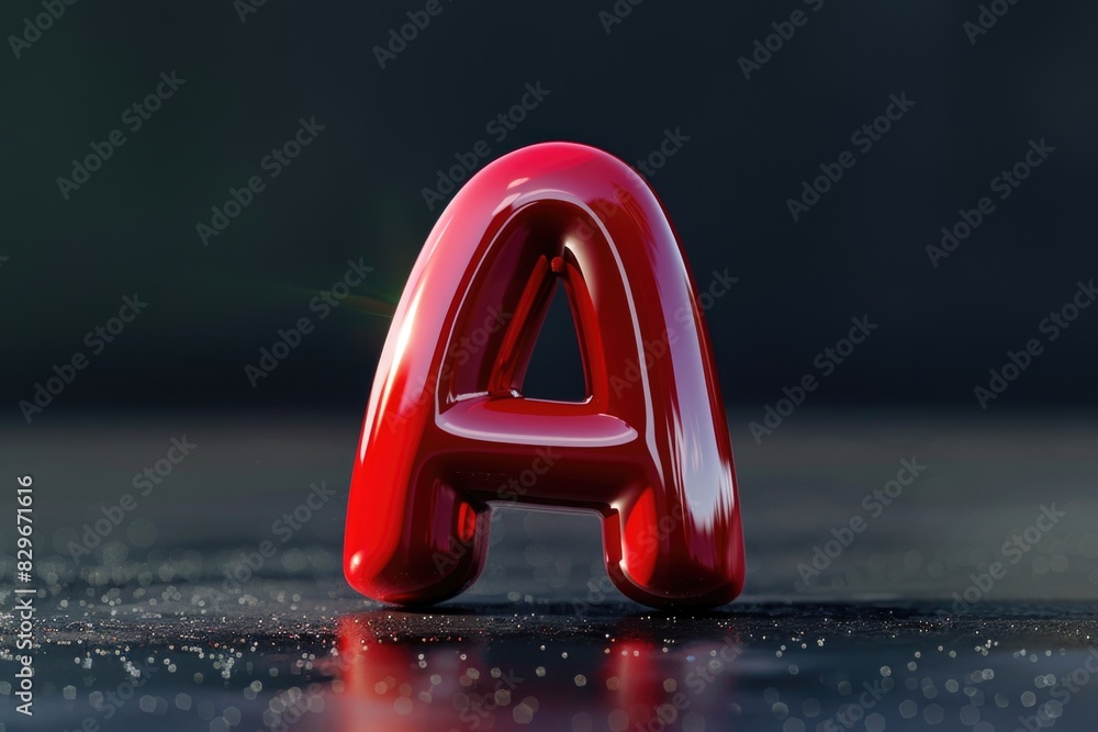 Fototapete Close up of a red object on a table. Suitable for various design projects