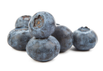 Blueberry fruit, fresh and healthy food. On white background