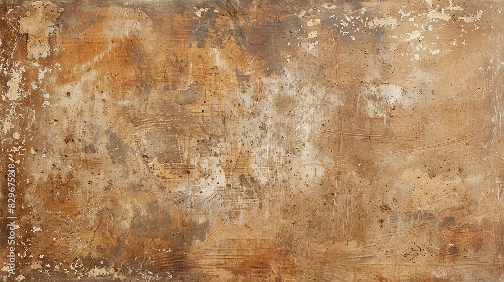 Wall mural vintage brown parchment with a rustic charm and distressed surface. - Wall murals