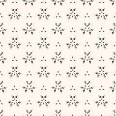 Obraz premium Vector minimal geometric seamless pattern. Small linear element modern lux fabric design textile swatch ladies dress, man shirt all over print block 