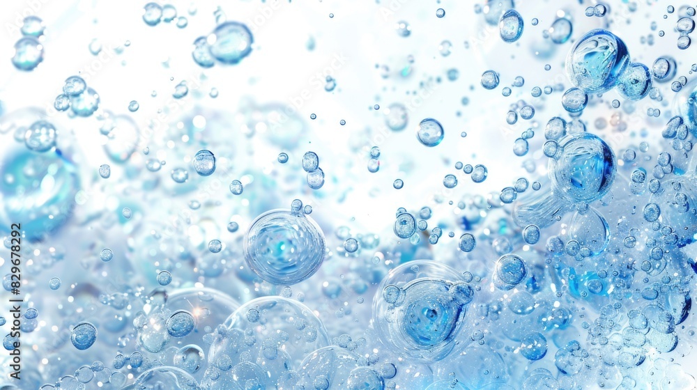 Aufkleber colorful bubbles floating in the air, perfect for adding a whimsical touch to your designs