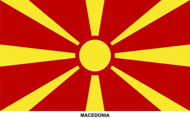 Flag of MACEDONIA, MACEDONIA national flag