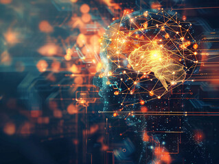 Fototapeta premium Cognitive Technology Fusion