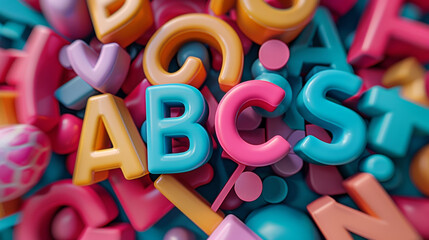 Fototapeta premium letters, ABC, grammar, alphabet