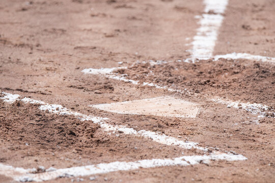 Baseball base selective focus background image