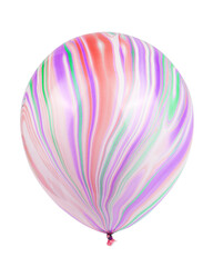 multicolored helium balloons with clipping path. Element of decorations for Birthday party, wedding...
