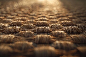 Close up of a bunch of straw, suitable for agricultural concepts - Powered by Adobe