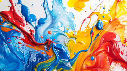 color liquid ink splash abstract background rainbow art rainbow splash collage mix flow drip fluid wave color yellow red green blue liquid ink palette motion 