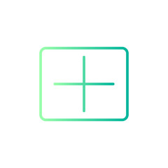 Fototapeta premium add gradient icon