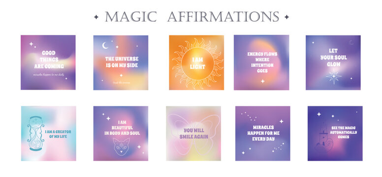 Spiritual positive mind inspirational motivational quotes about calming, self love, good enough life , meditation , psychology, yoga, energy concept. Sunset sky banner, templates for social media