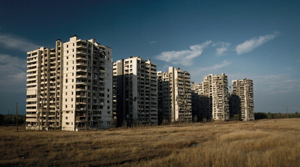 A deserted city without people