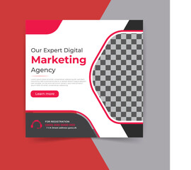 digital marketing agency social media post template design, social media post design