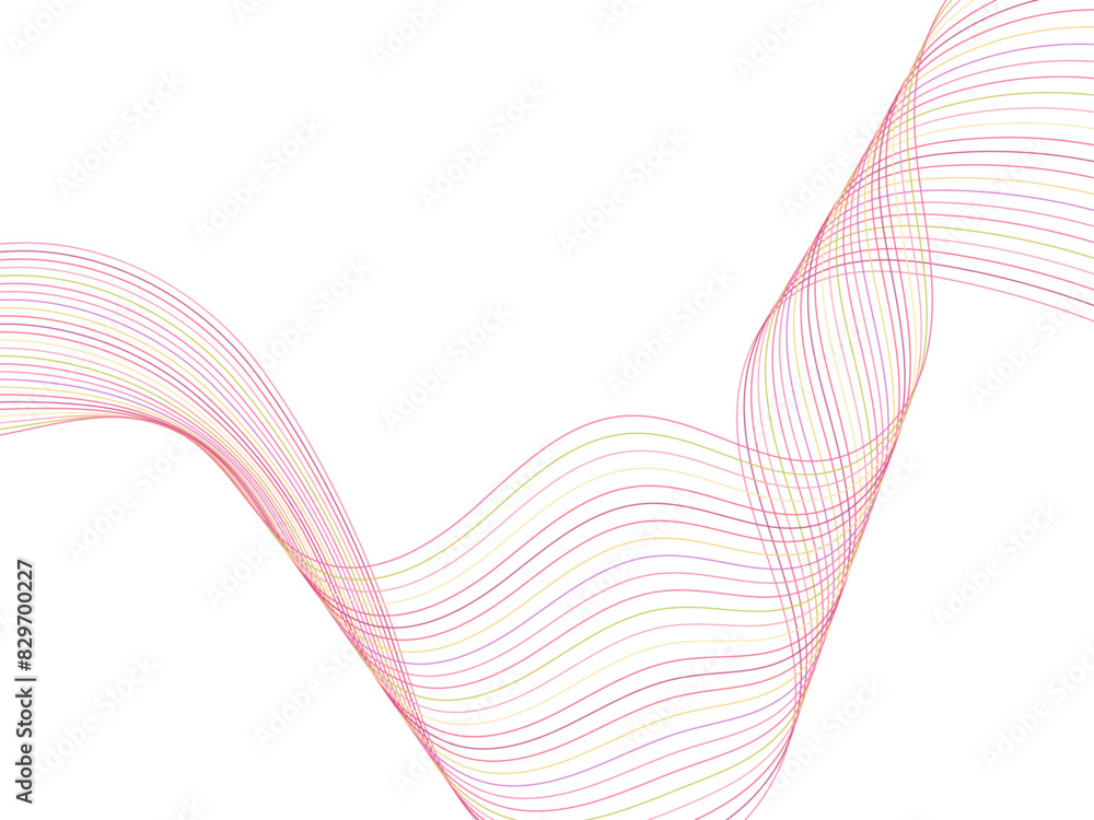 Poster creative line art vector illustration design elements created using the blend tool
