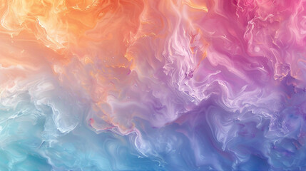 Naklejka premium A pastel rainbow of colors blending together in a mesmerizing caustic overlay.