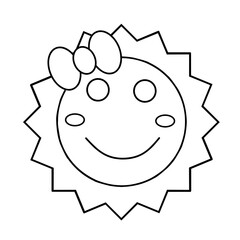 Cute sun sketch