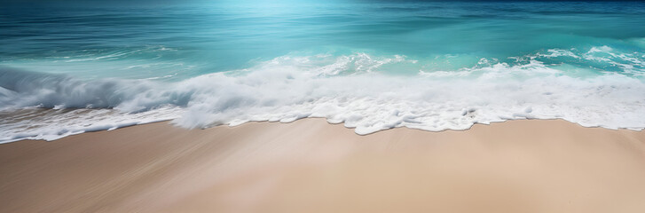 Beach with white sand and calm waves