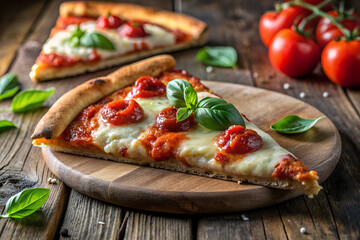 a single slice of new york style pizza with a crispy thin crust bubbling mozzarella cheese