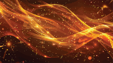 Abstract golden background with sparkles. Vector illustration