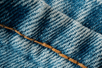 closeup jean fabric texture with stitch backgrounds