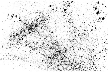 Overlay, ink paint brush drops, background. Vector illustration