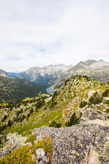 Summer landscape in Vall de Boi in Aiguestortes and Sant Maurici National Park, Spain