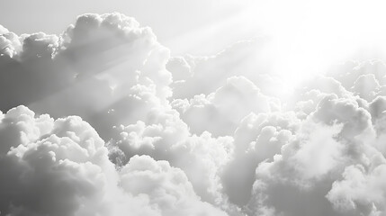 whtie grey cloud light gradient bright light texture background. Generative AI.