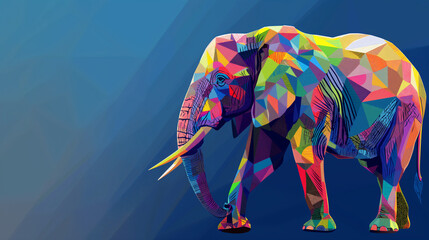 Fototapeta premium Tag des Elefanten 12. August Elefant isoliert mit einfarbigen Hintergrund Generative AI