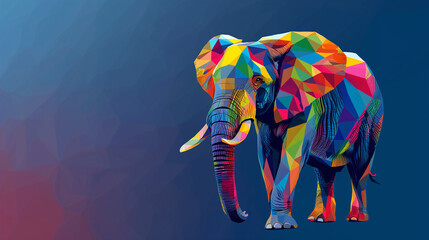 Tag des Elefanten 12. August Elefant isoliert mit einfarbigen Hintergrund Generative AI