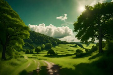 morning in the mountains