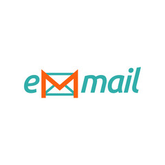 Fototapeta premium Fast mail Logo Design Template. Vector Illustration.