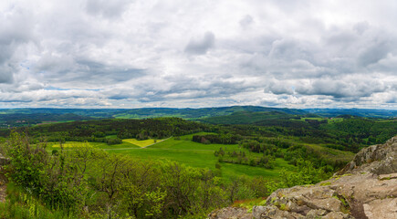 Panorama von Rh&ouml;ntal an der Milseburg