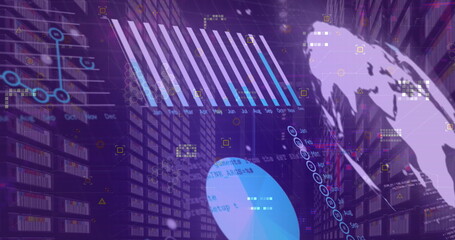 Image of digital data processing over servers