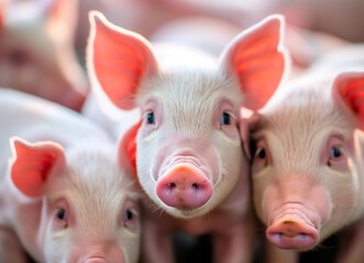 piglets in a pig pen