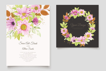 beautiful roses invitation card template