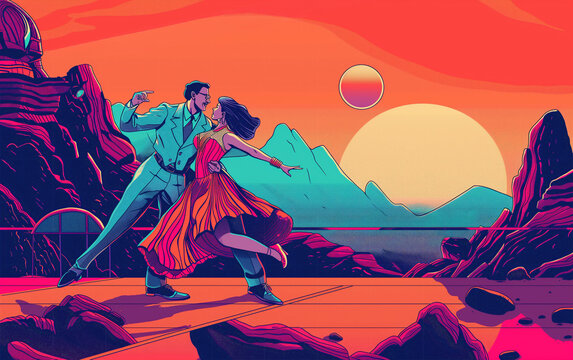 荒野でダンス
