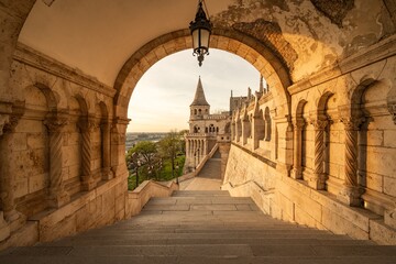 Fisherman Bastion on the Buda Castle hill in Budapest, Hungary