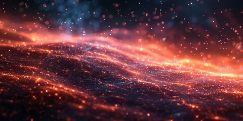 Fototapeta premium Blur of stars in a night sky