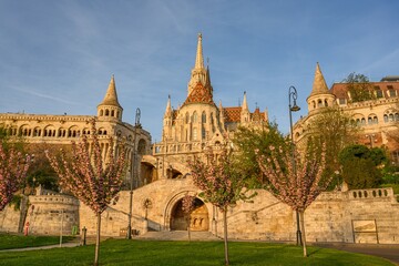 Fototapeta premium Fisherman Bastion on the Buda Castle hill in Budapest, Hungary
