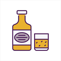 Whiskey vector icon