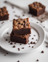 delicious chocolate chip brownie,
