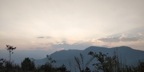 Sunset View - Himalaya Ranges from Nepal