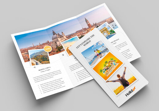 Travel Trifold Brochure Layout