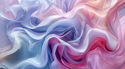 Obraz premium Abstract swirls of pastel colors forming intricate patterns