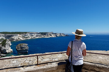 Korsika - Bonifacio - Kreideflsen - Tourist